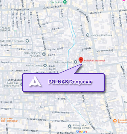 Peta dan Lokasi Polnas Denpasar Prestasi